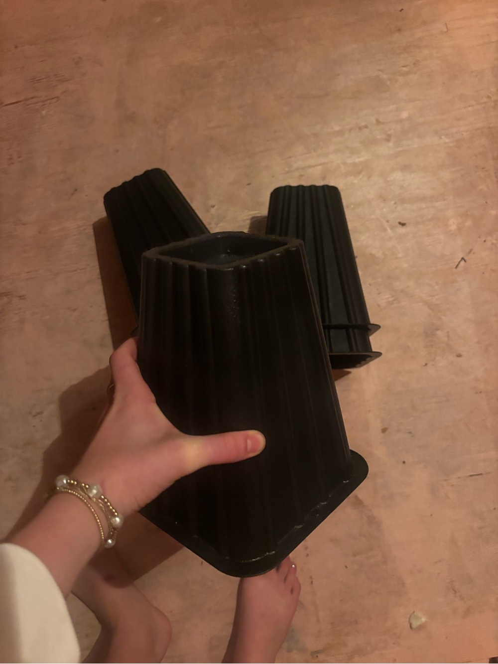 Black Foam Furniture Riser - Set of 4